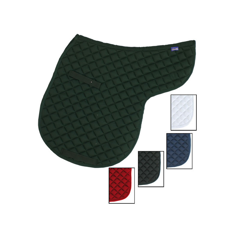 ABCWavePrint Demi-tapis de selle en peau de mouton, style anglais avec housse en polaire