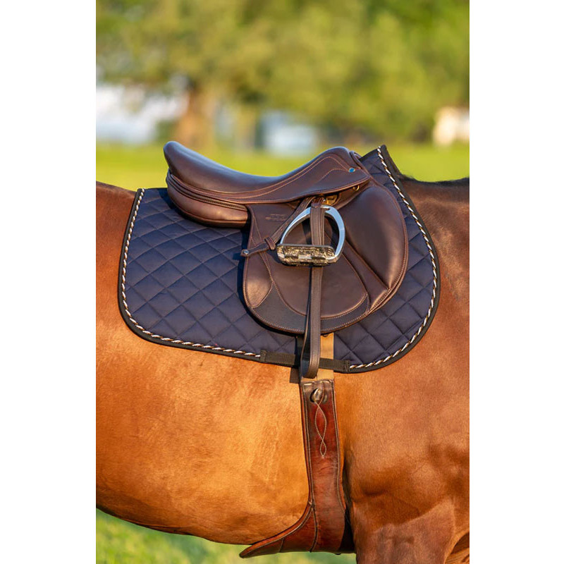 Hyspeed Equestrian Tapis de selle Poney Bleu marine/bleu