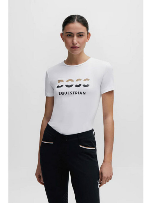 Tshirt Maya Signature Logo été 2024 Hugo Boss Equestrian