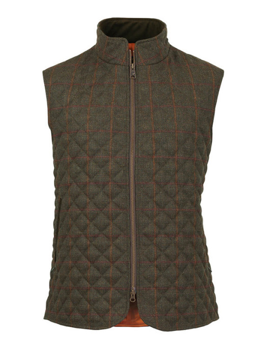 Gilet en tweed matelassé Hastings Laksen